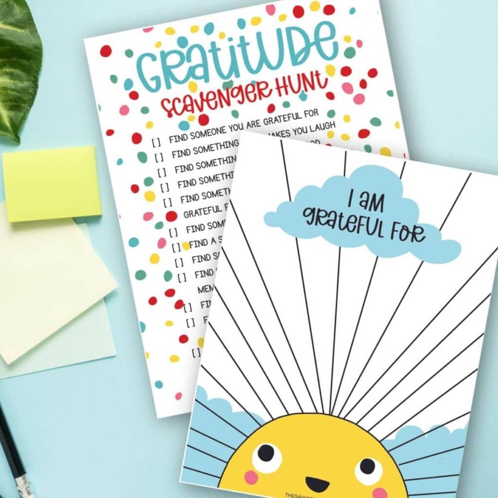 Gratitude Activities For Kids Printable