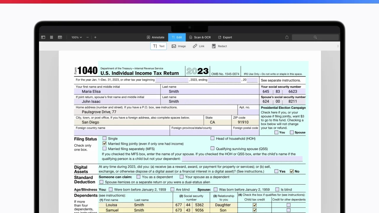 1040 Form
