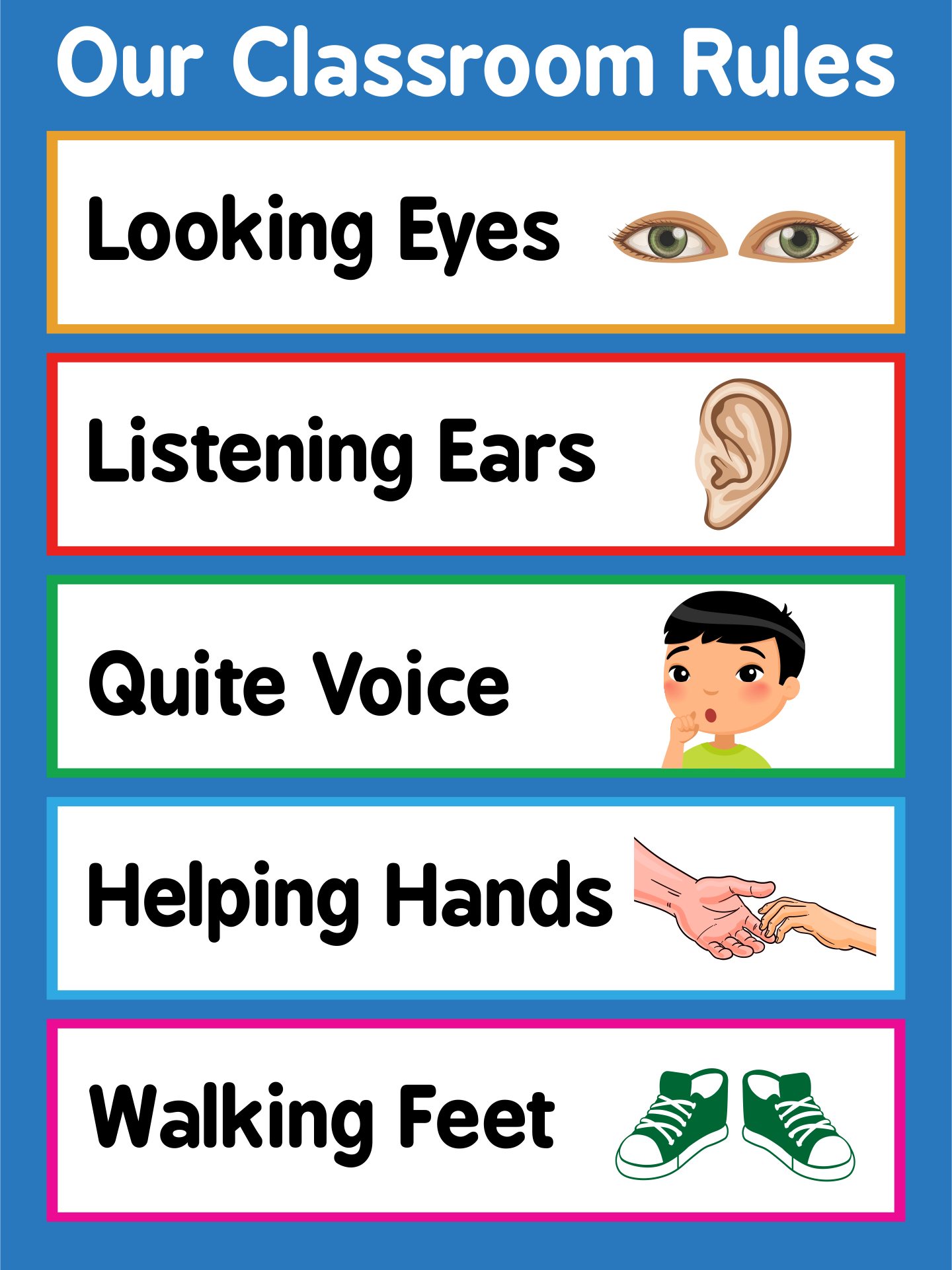 Classroom Rules For Preschool Free Printables