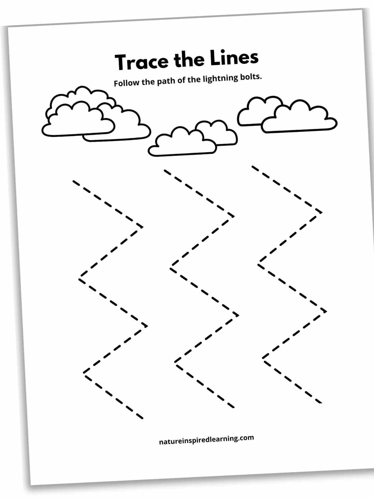 Tracing Lines Worksheets Printable