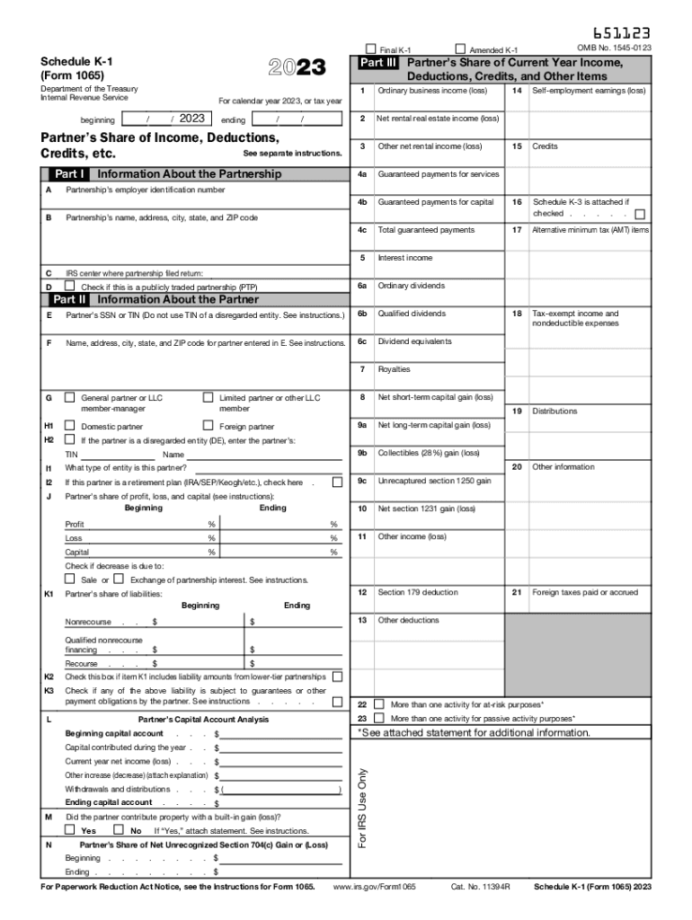 2023 K 1 Form Fill Out amp Sign Online DocHub