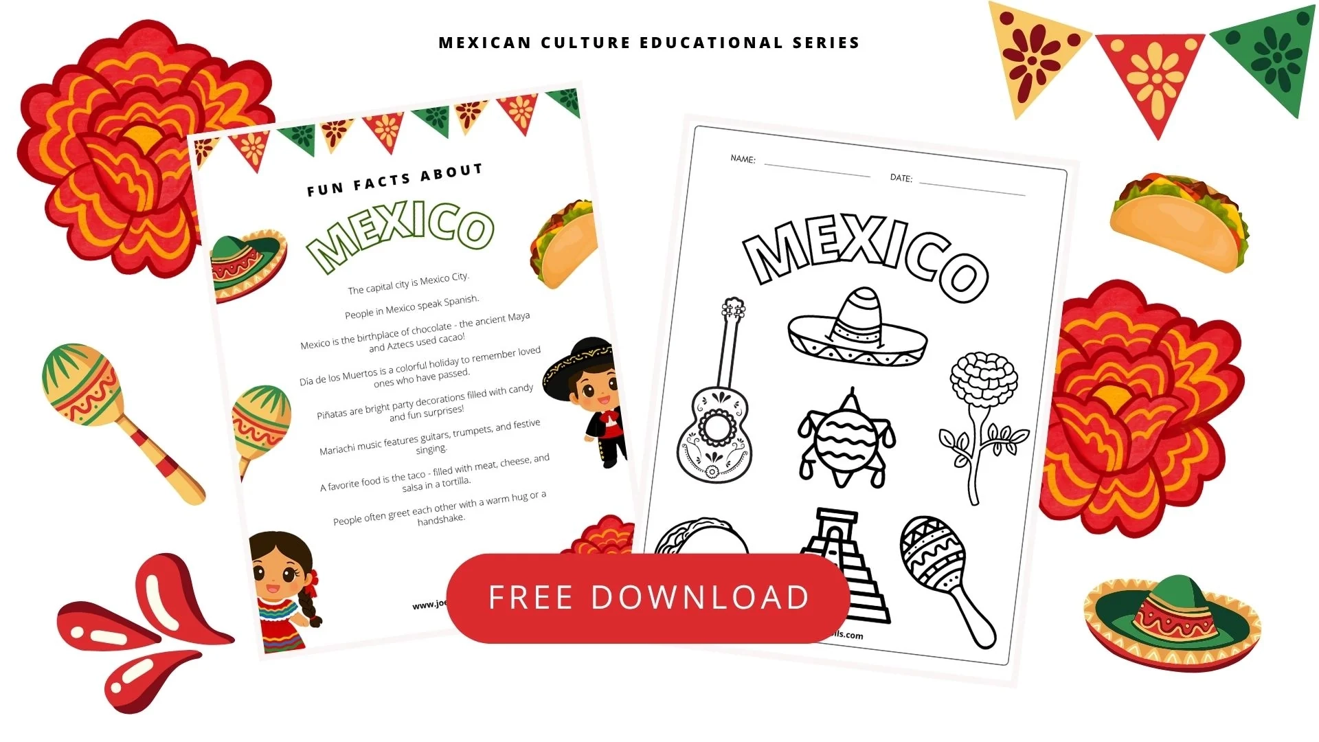 Mexico Facts For Kids Printables