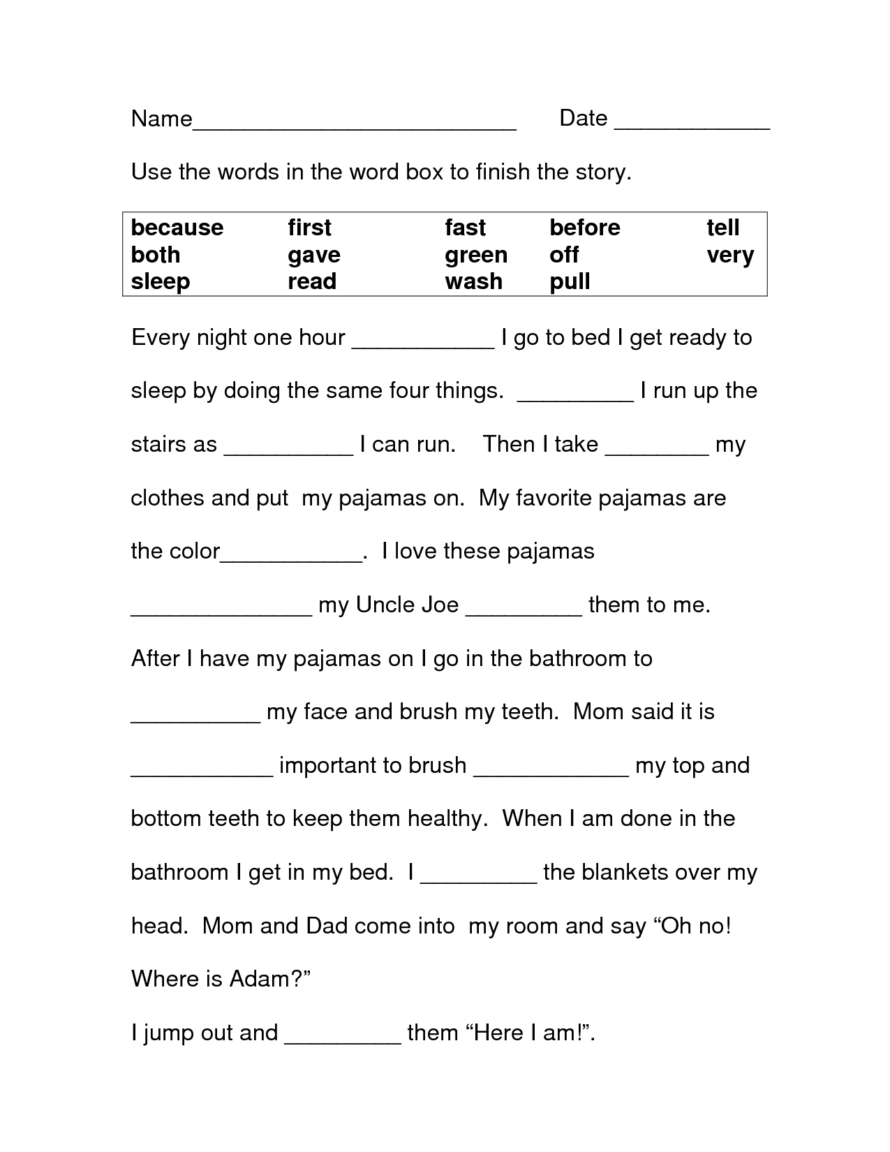 Printable Worksheets For 3rd Grade