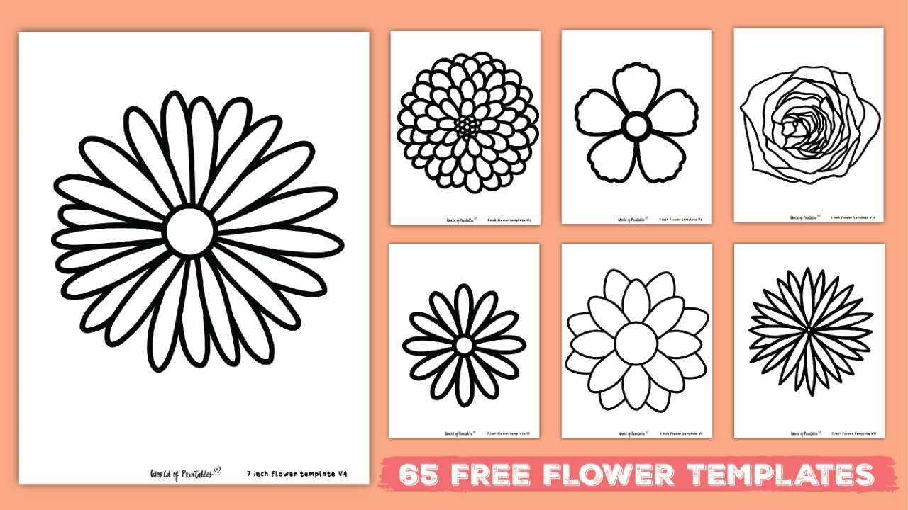 Flower Template Printable