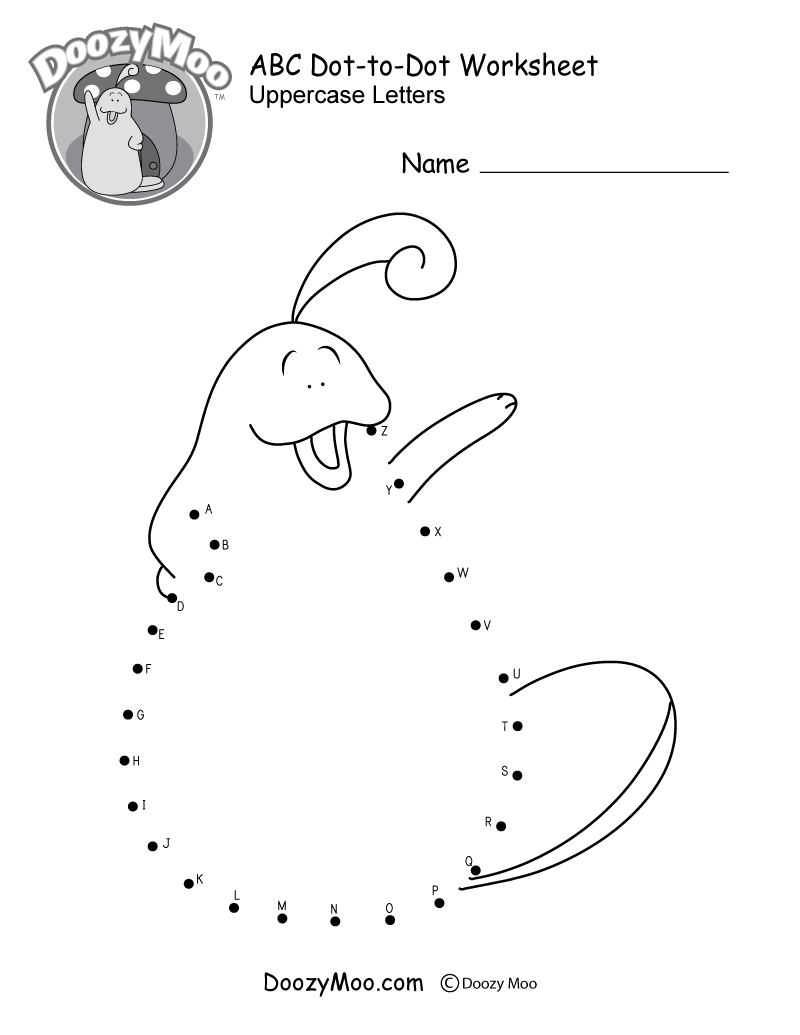 Dot To Dot Printable Worksheets
