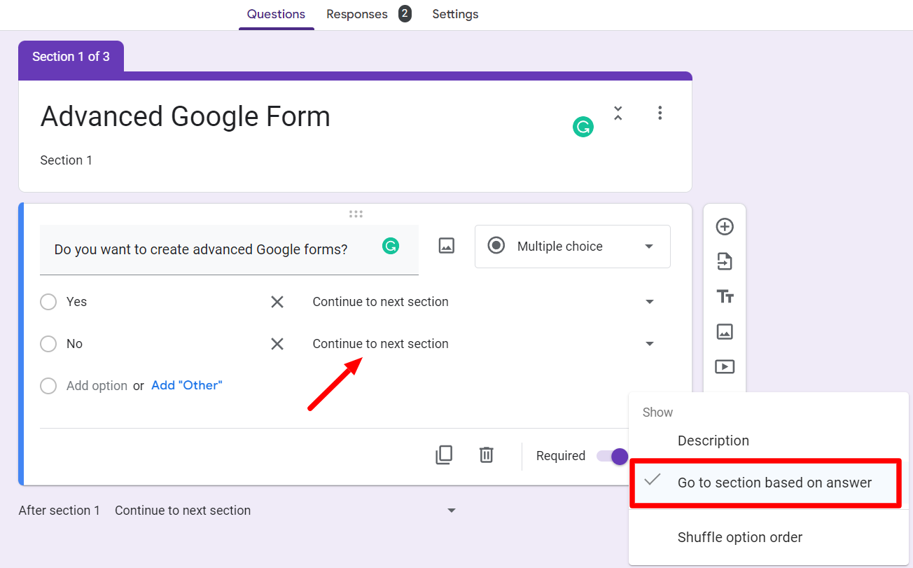 Advanced Google Forms Creation A Guide