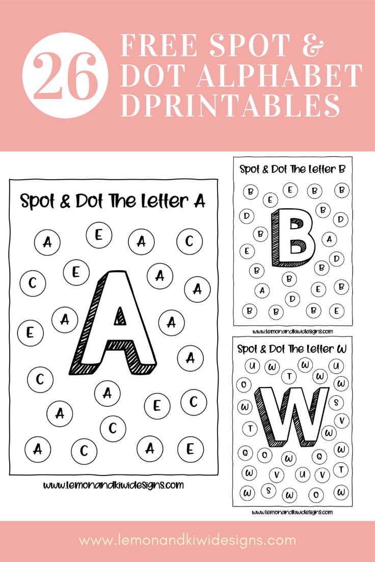Dot The Letter Printable Worksheets