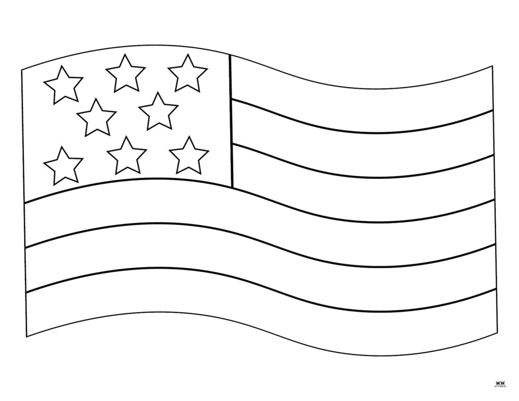 American Flag Coloring Pages amp amp Templates 20 FREE Pages 