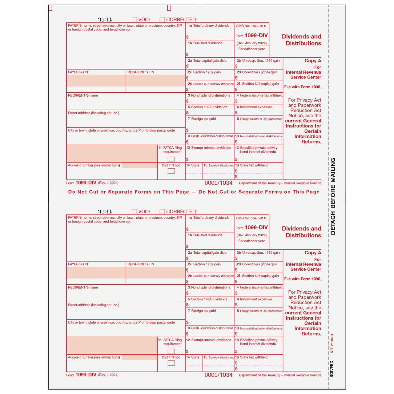 Irs Form 1099-Div