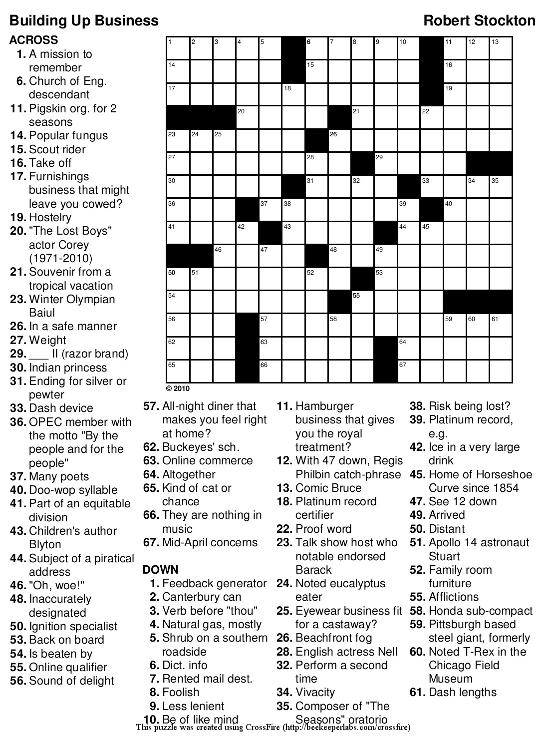 Beekeeper Crosswords New Puzzles Every Wednesday Worksheets 