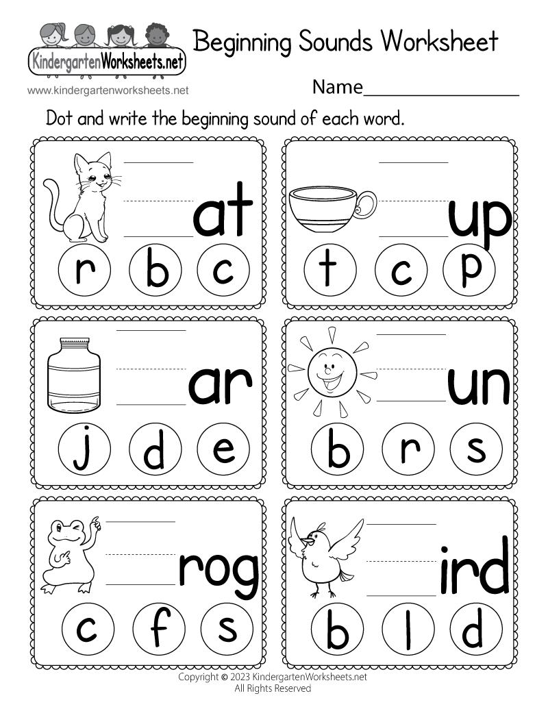 Kindergarten Worksheets Printable Pdf