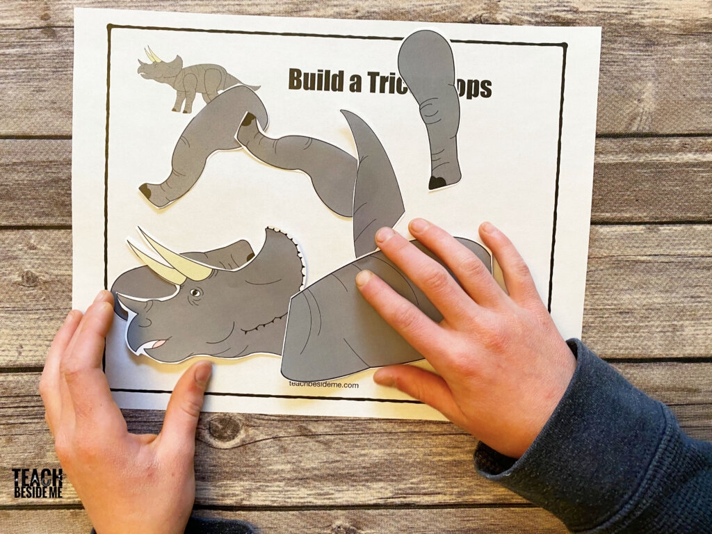 Dinosaur Bone Puzzle Printable