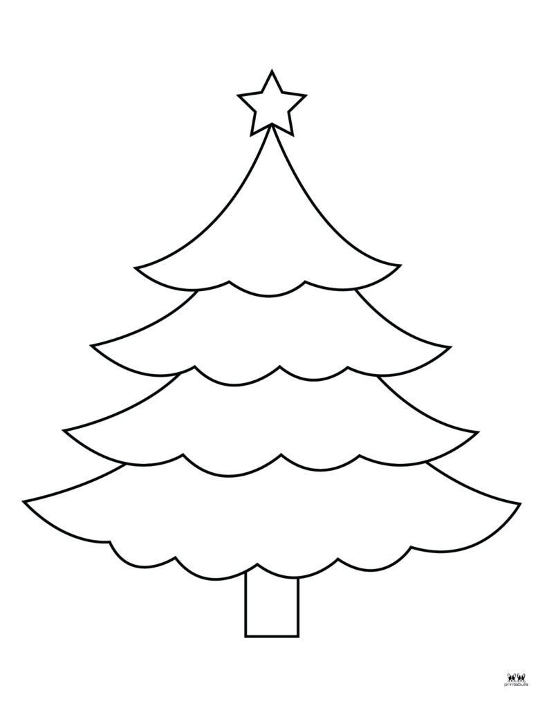 Printable Christmas Tree Template