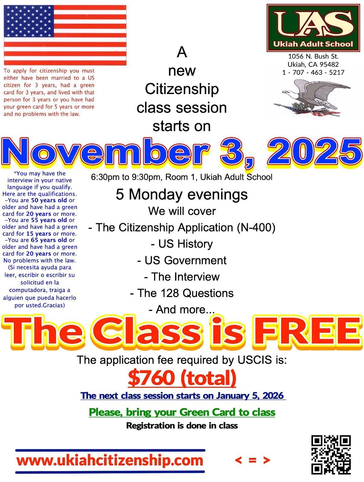 Citizenship Classes Citizenship Ukiah Adult School