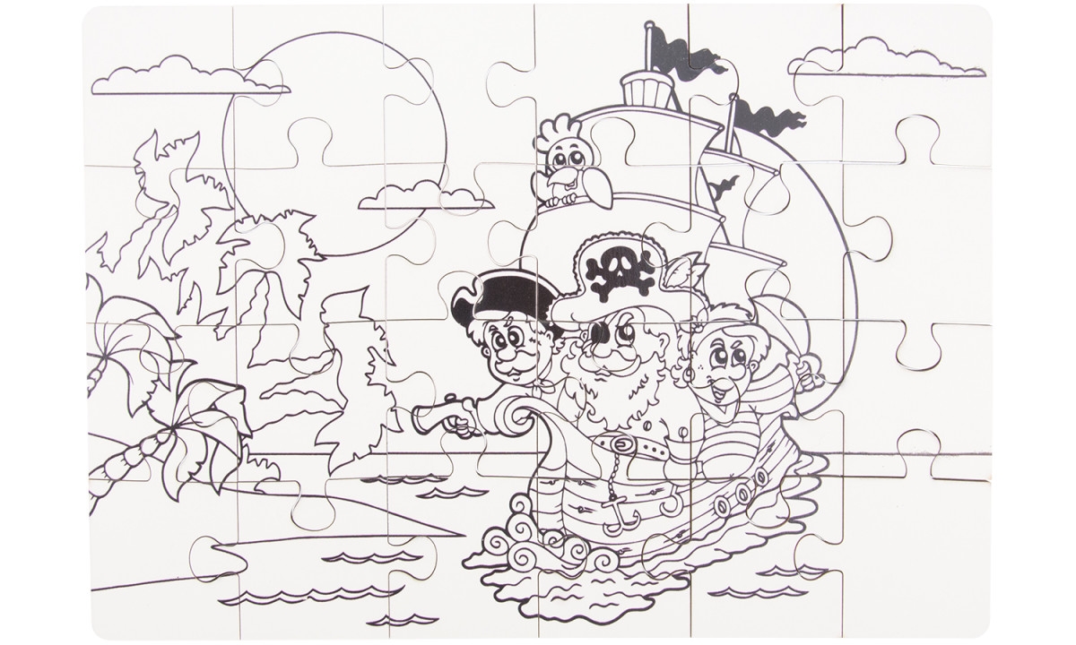 Coloring Puzzle Pirate 24 Parts 9 95 