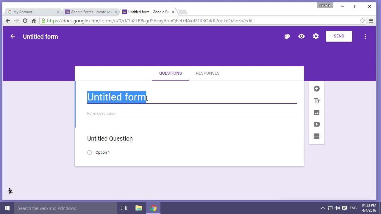Creating Forms In Google Forms Google Forms BEGINNER Skillsoft