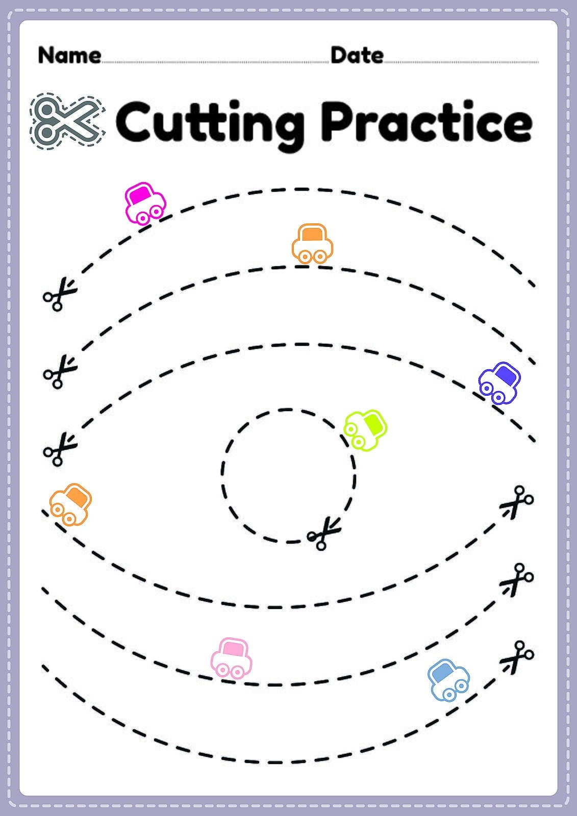 Cutting Practice Free Printable
