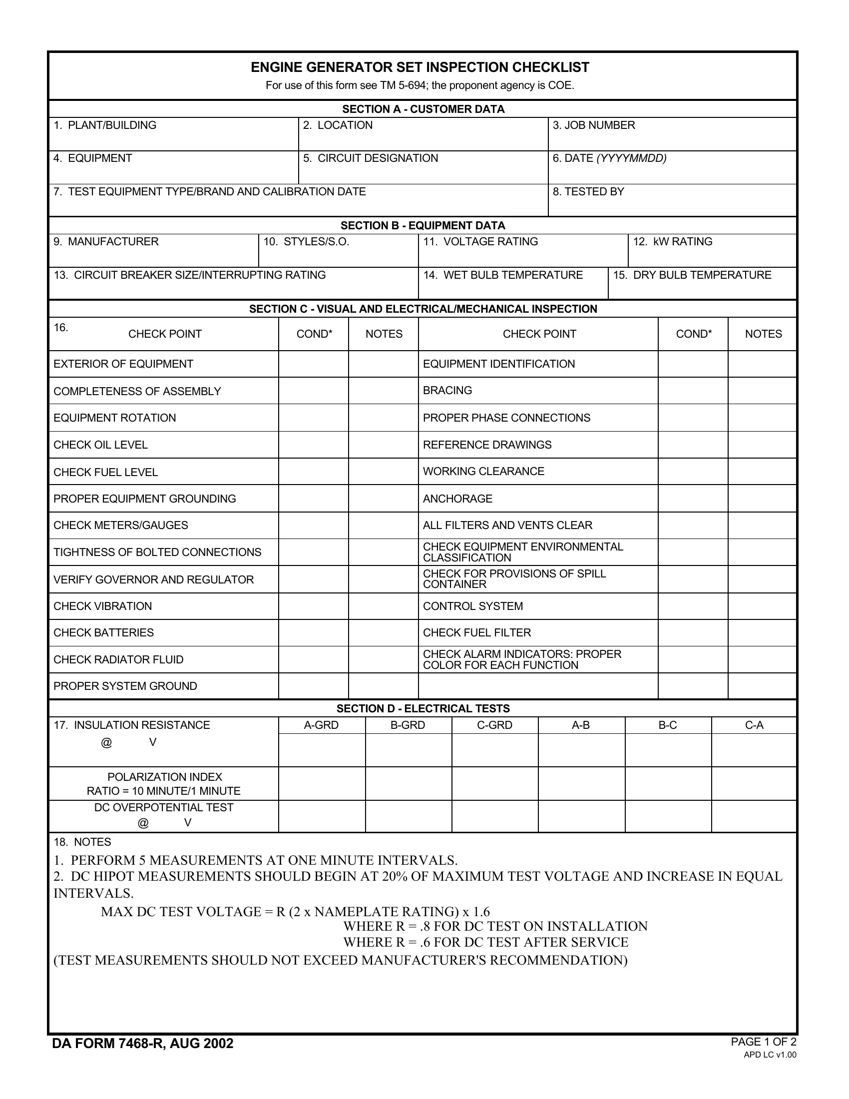 Da Form 7468 R Fill Out Printable PDF Forms Online