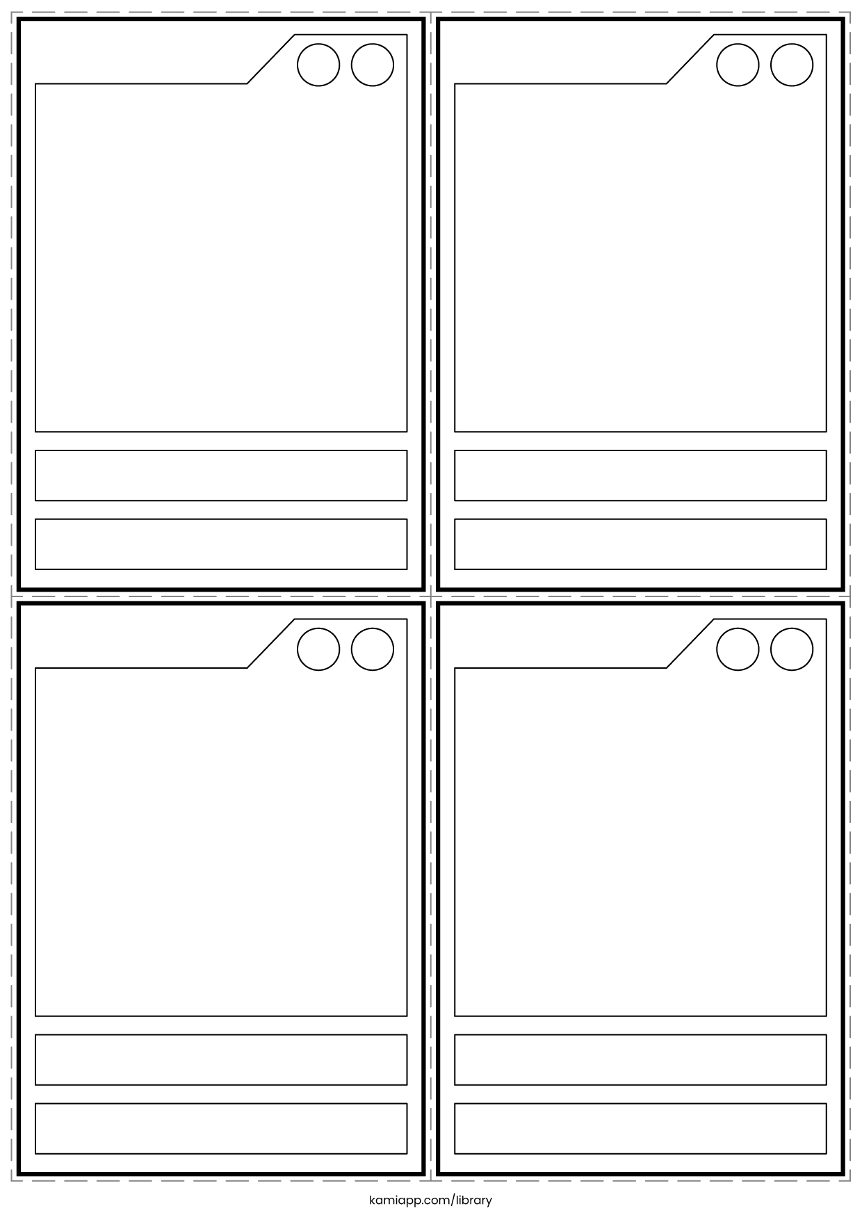 DIY Trading Cards Kami Library
