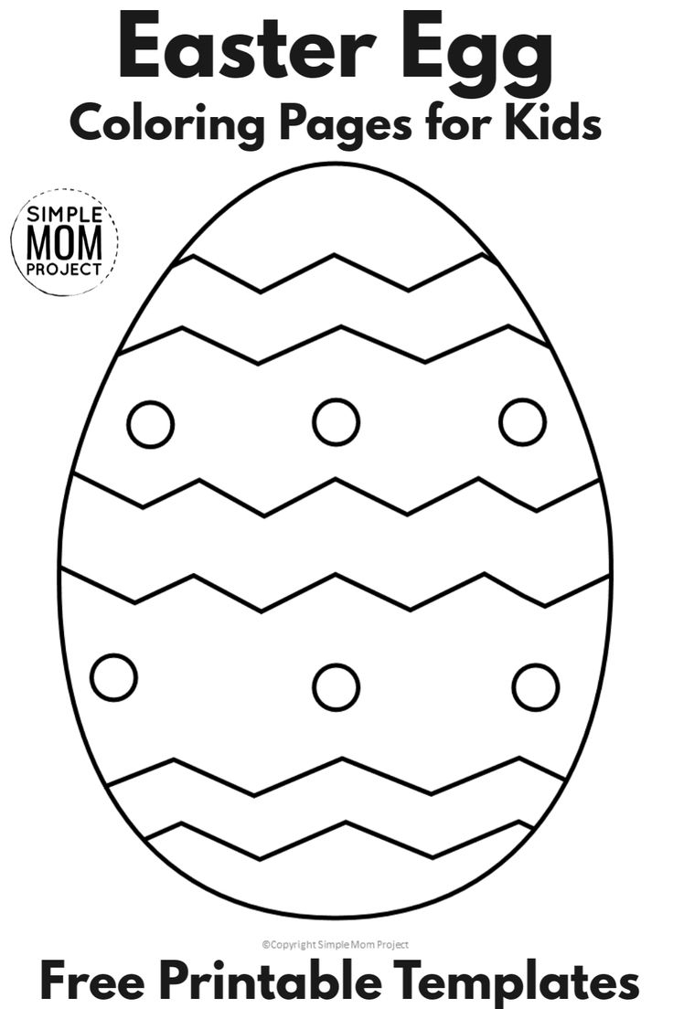 Easter Eggs Template Printable