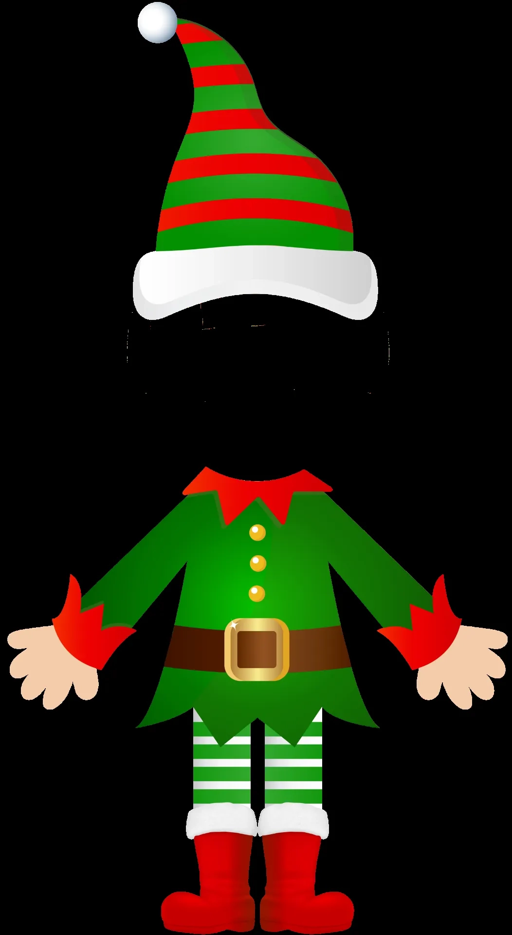 Printable Elf Face Template