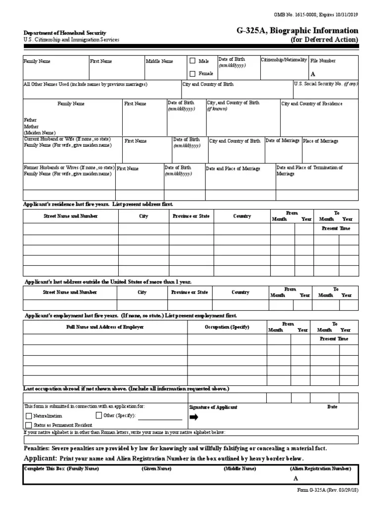 For Deferred Action G 325A Biographic Information PDF 