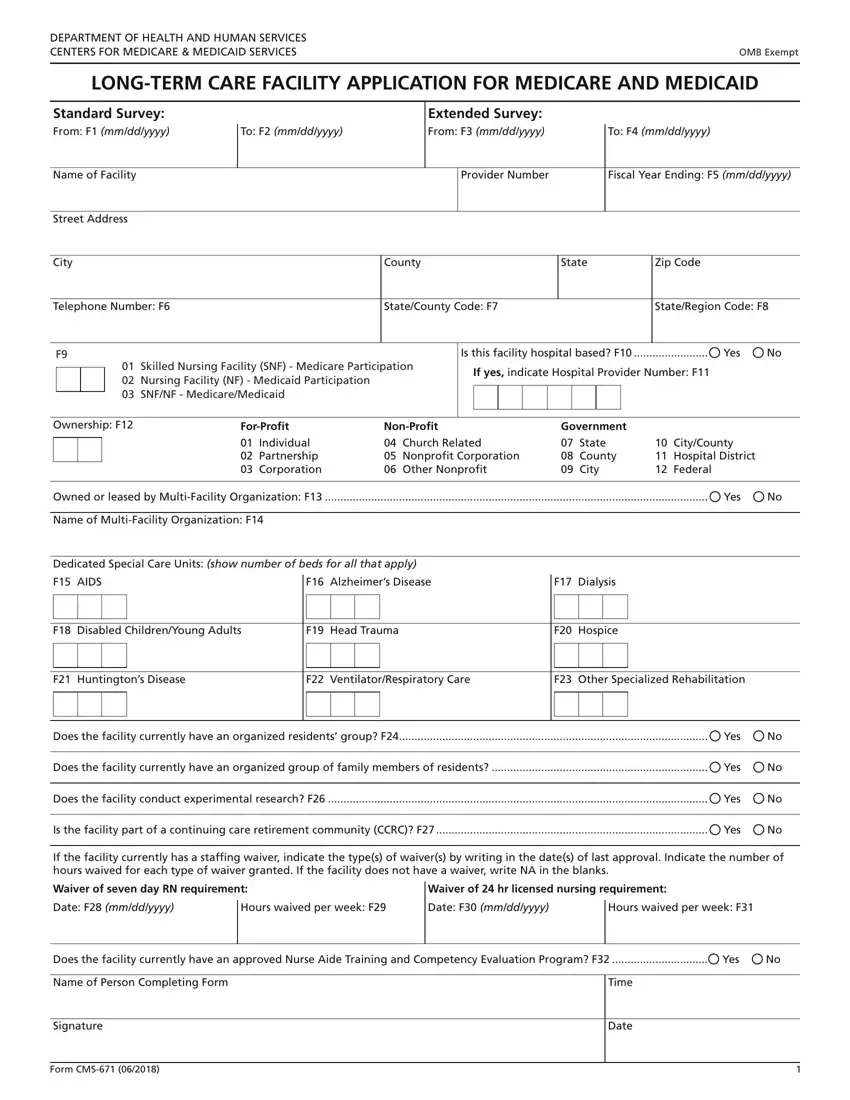 Form Cms 671 Fill Out Printable PDF Forms Online