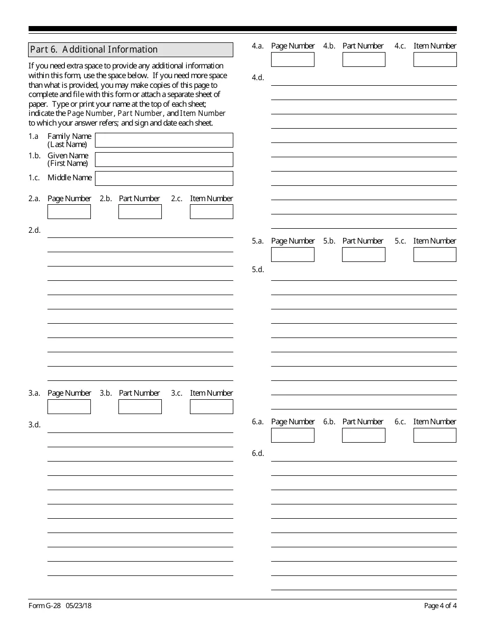 Forma G 28 Printable