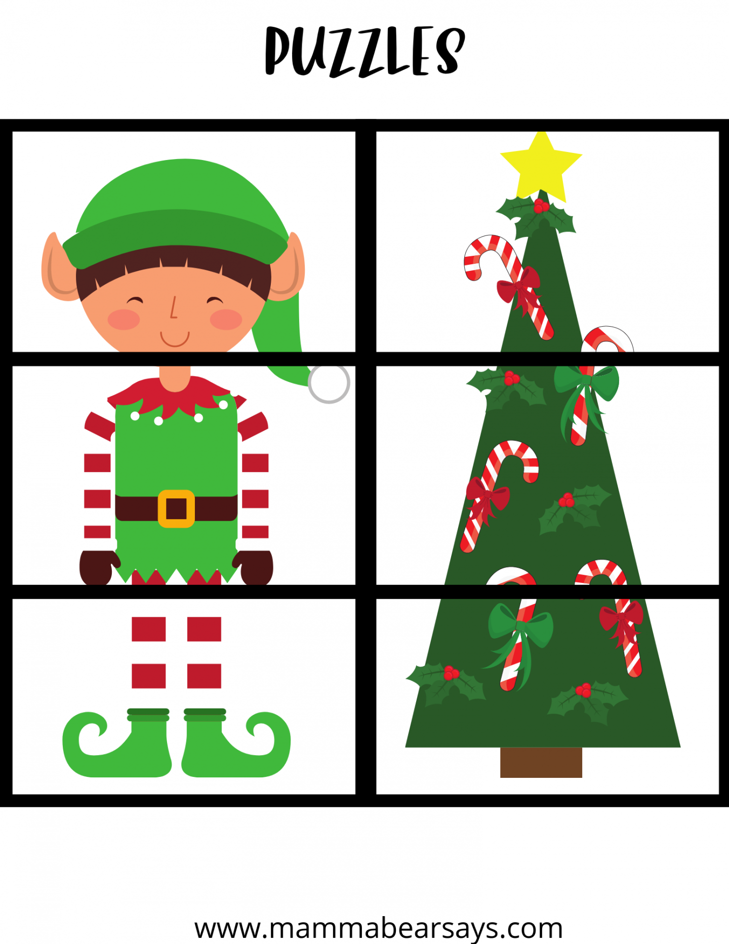 Free Printable Christmas Preschool Worksheets