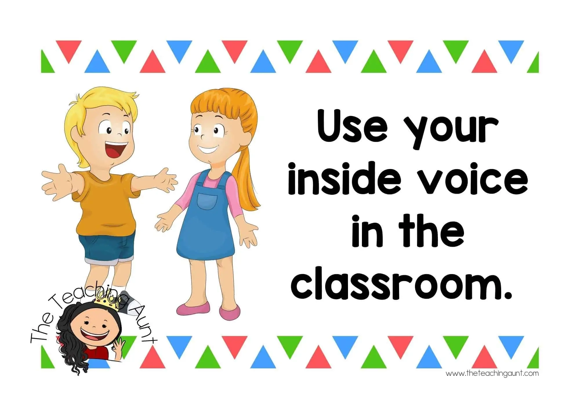 Free Classroom Rules Posters The Teaching Aunt
