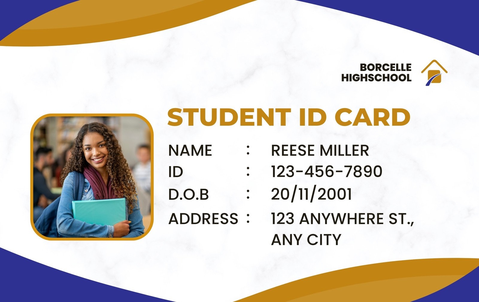 Printable Id Template