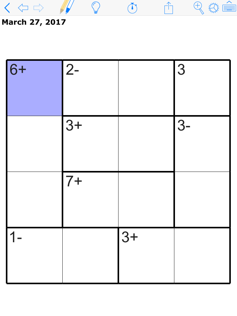 Free Printable Kenken Puzzles