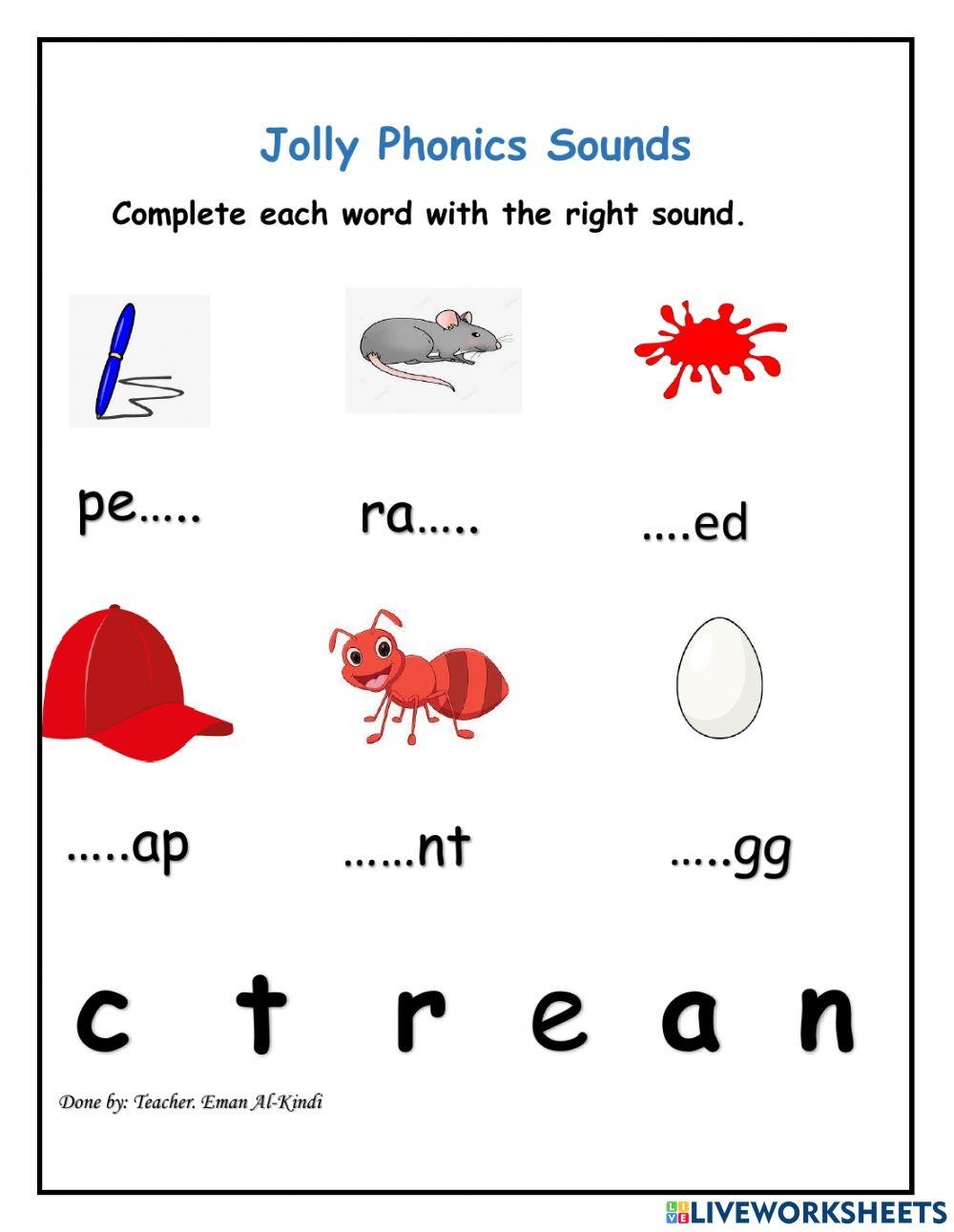 Free Jolly Phonics Worksheet Download Free Jolly Phonics 