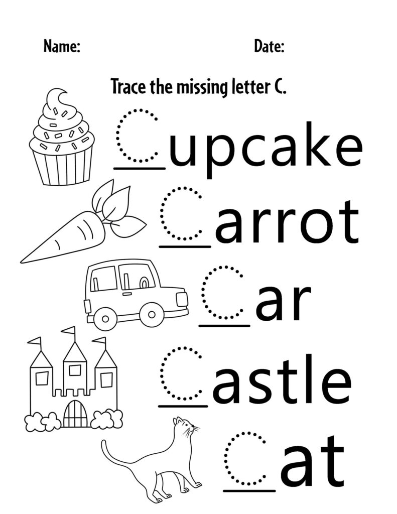 Letter C Free Printable Worksheets