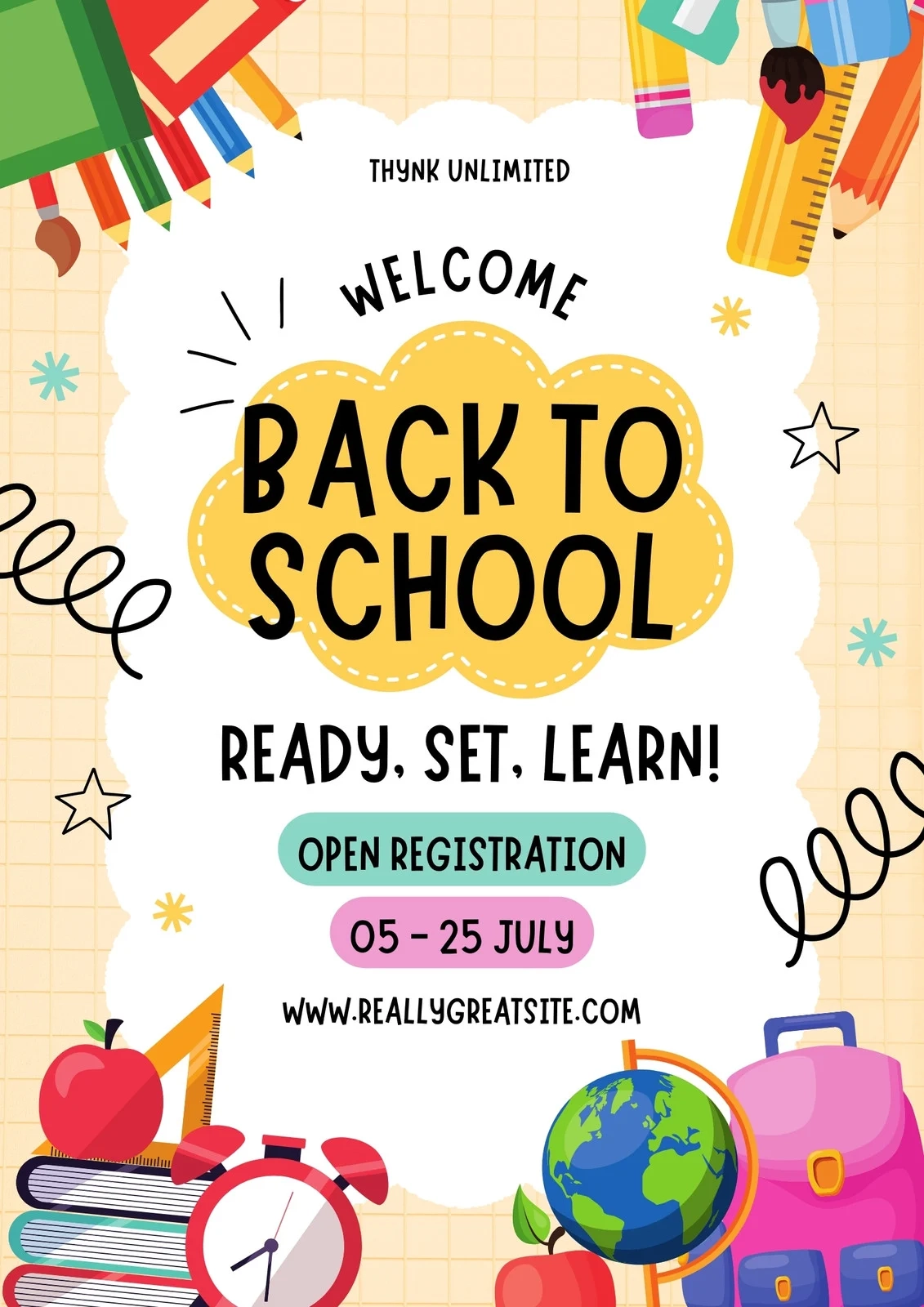 Free Printable Back To School Flyer Templates Canva