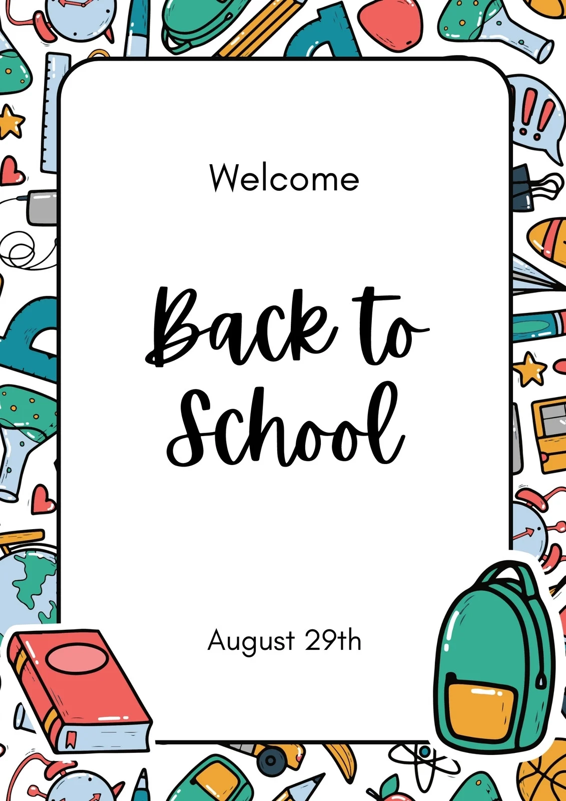 Free Printable Back To School Flyer Templates Canva