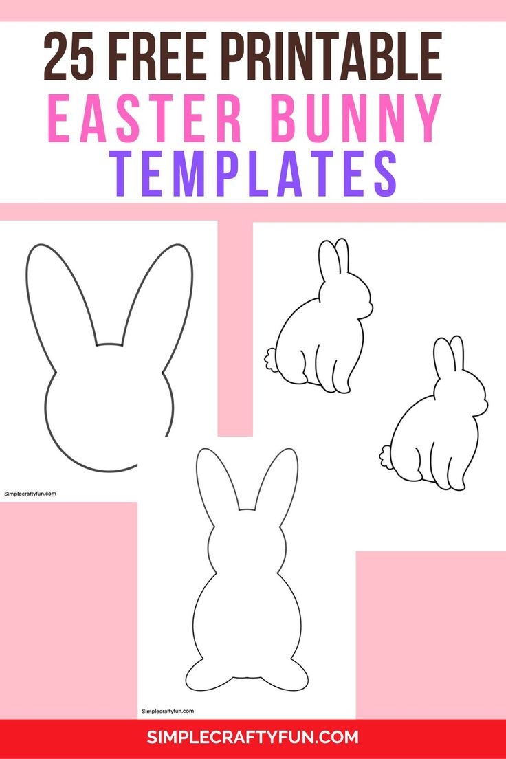 Printable Easter Bunny Template