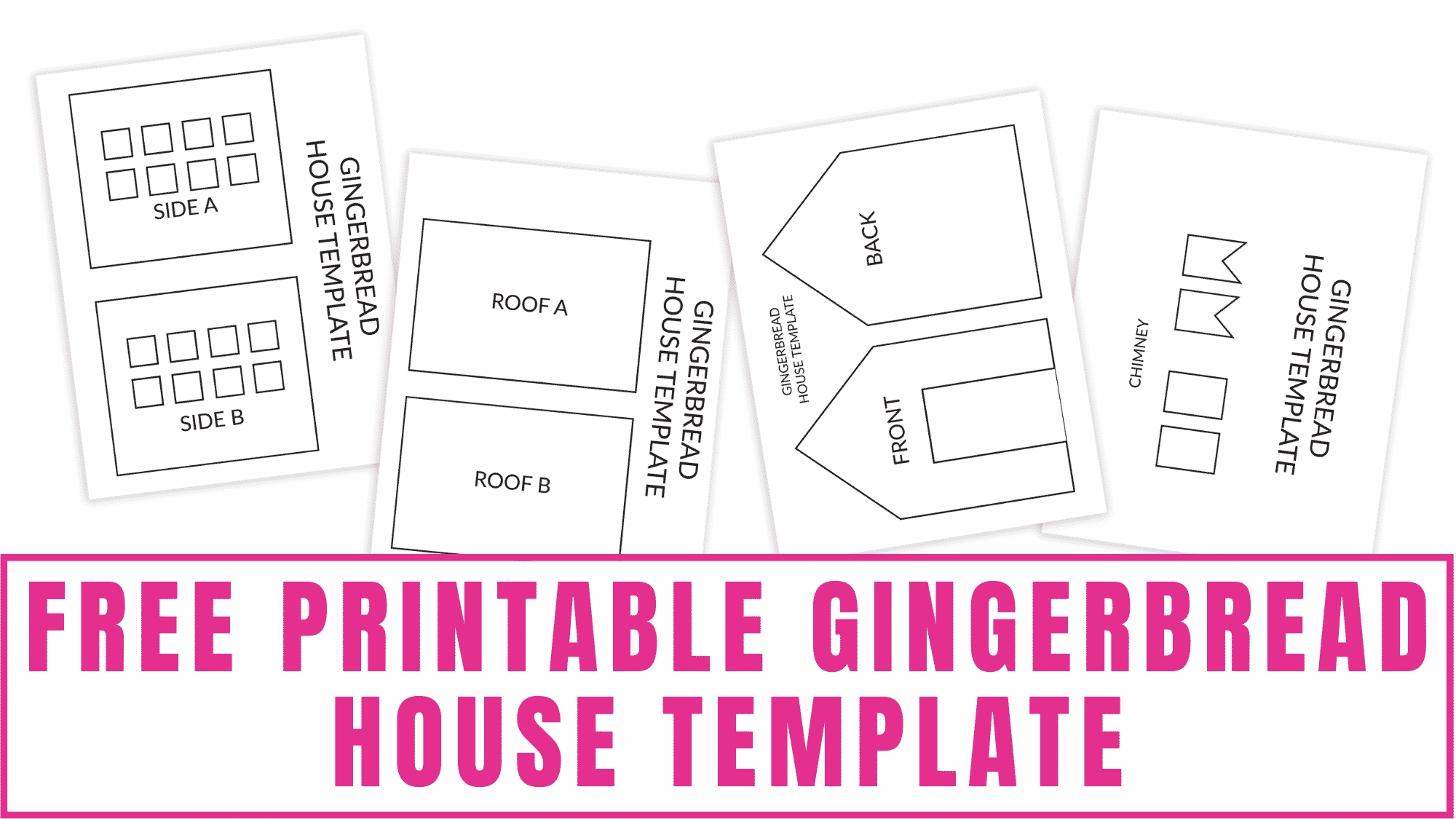 Gingerbread House Template Printable Free