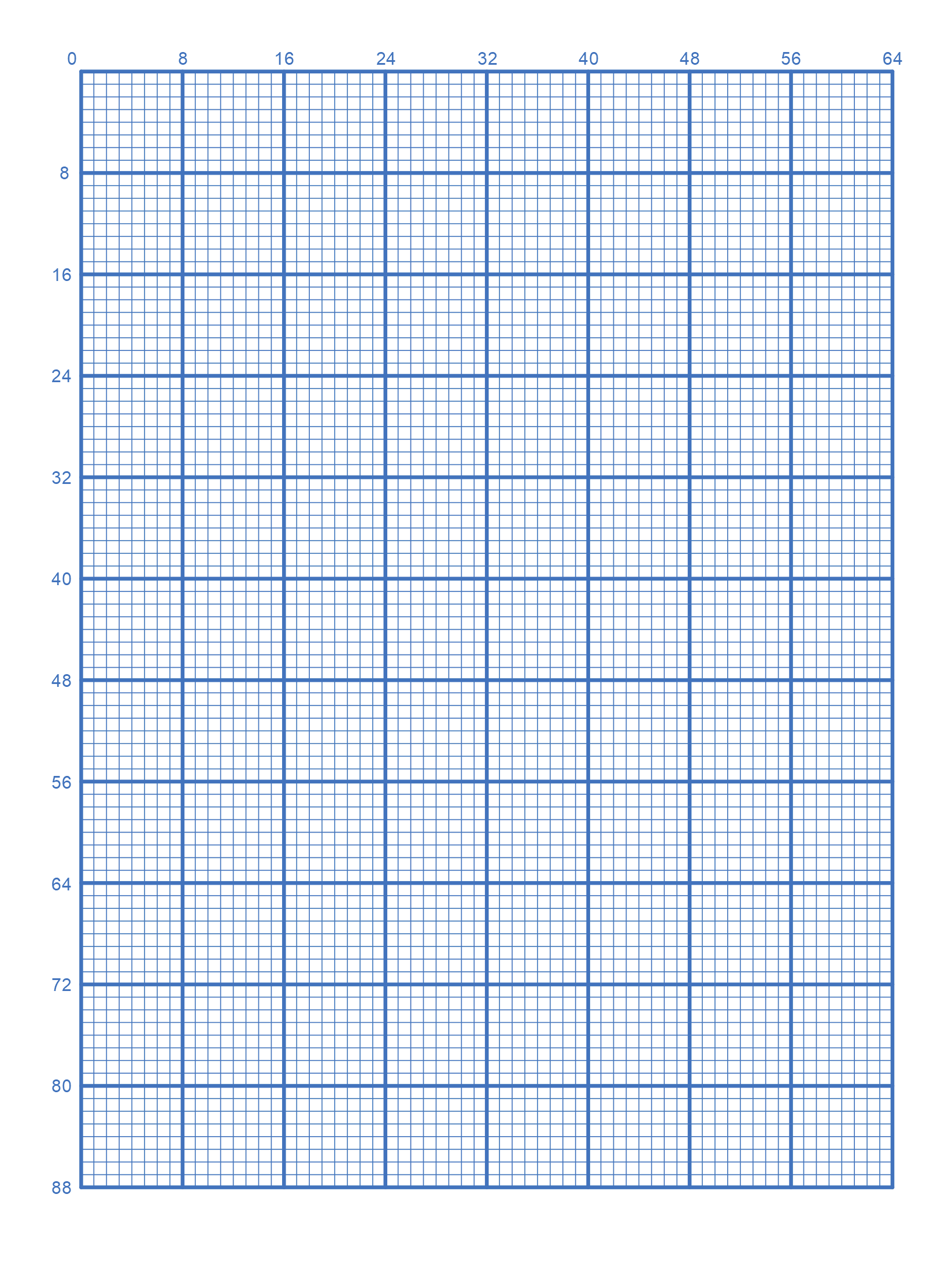 Printable 8.5 X 11 Graph Paper