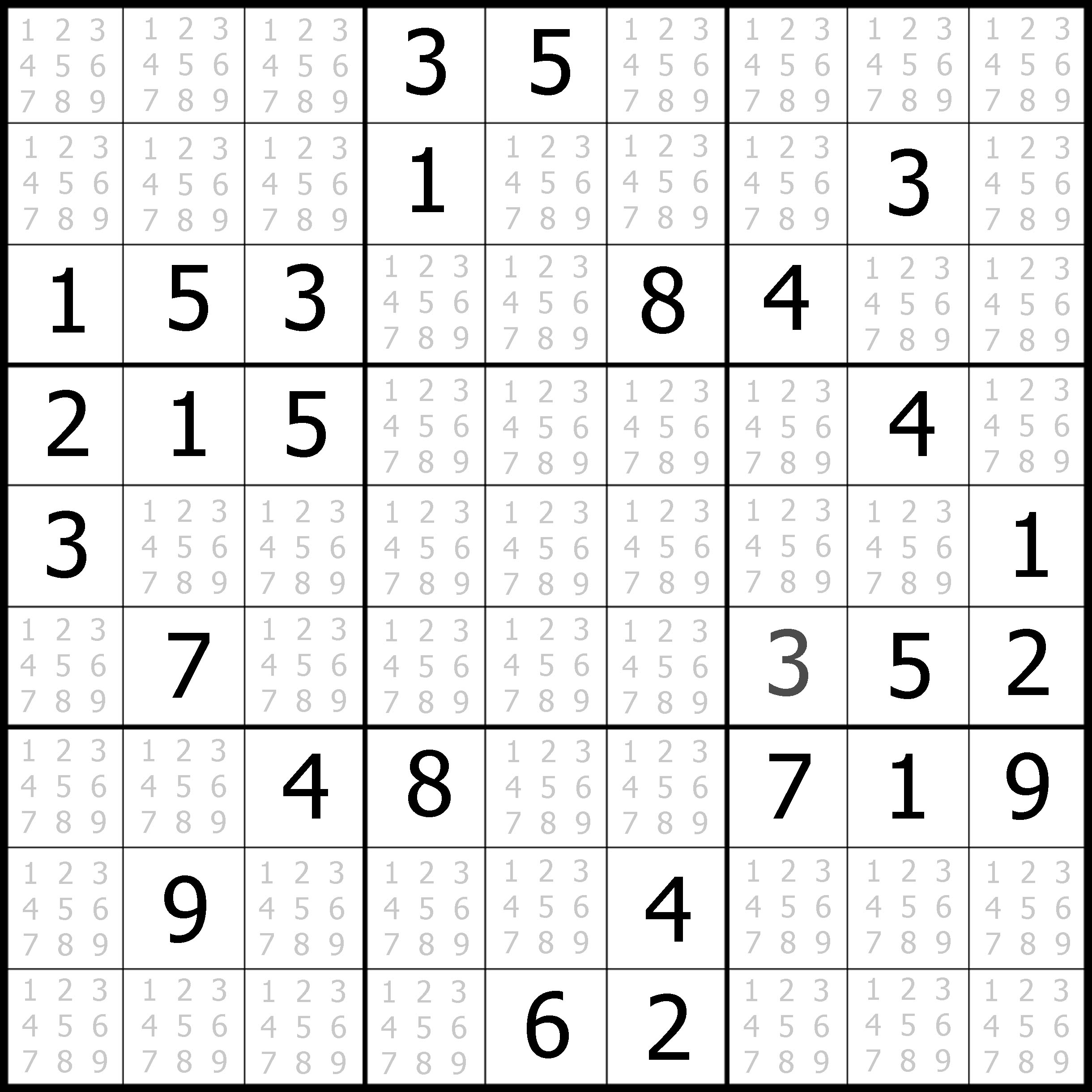 Free Sudoku Puzzles Printable 4/Page