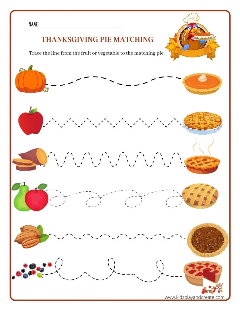 Free Printable Thanksgiving Worksheets For Pre K Kids Play And 