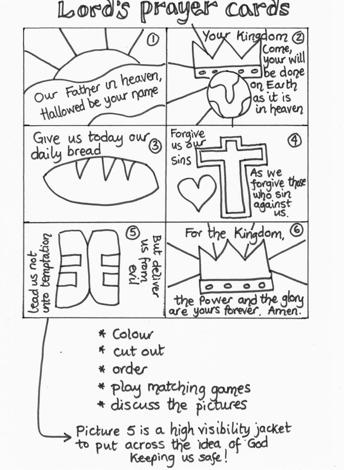Free Printable The Lord s Prayer Activity Sheets