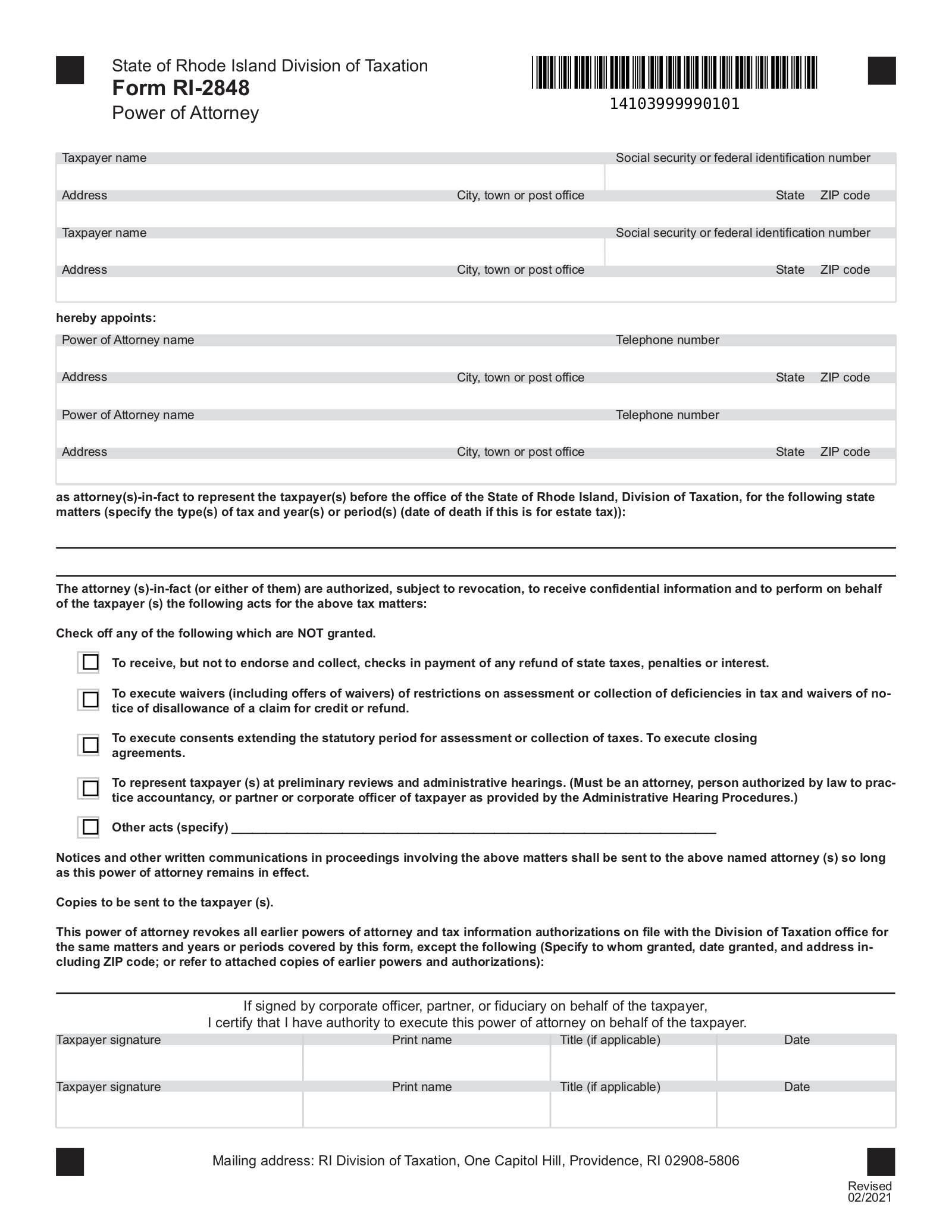 Ri Irs Tax Forms
