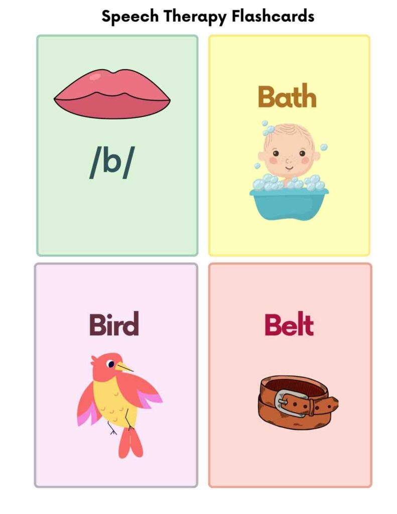 Free Speech Therapy Flashcards amp Worksheets For Toddlers 