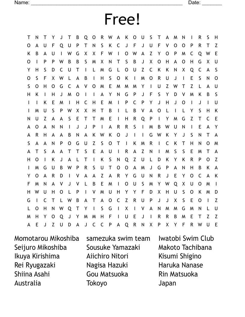 Printable Word Search Puzzles Free Online