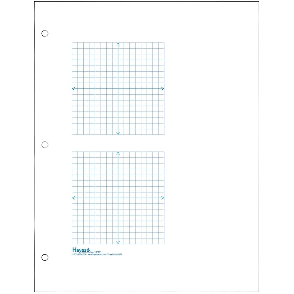 Geyer Instructional Products 2 Grid Coordinate Plane Graph Paper 