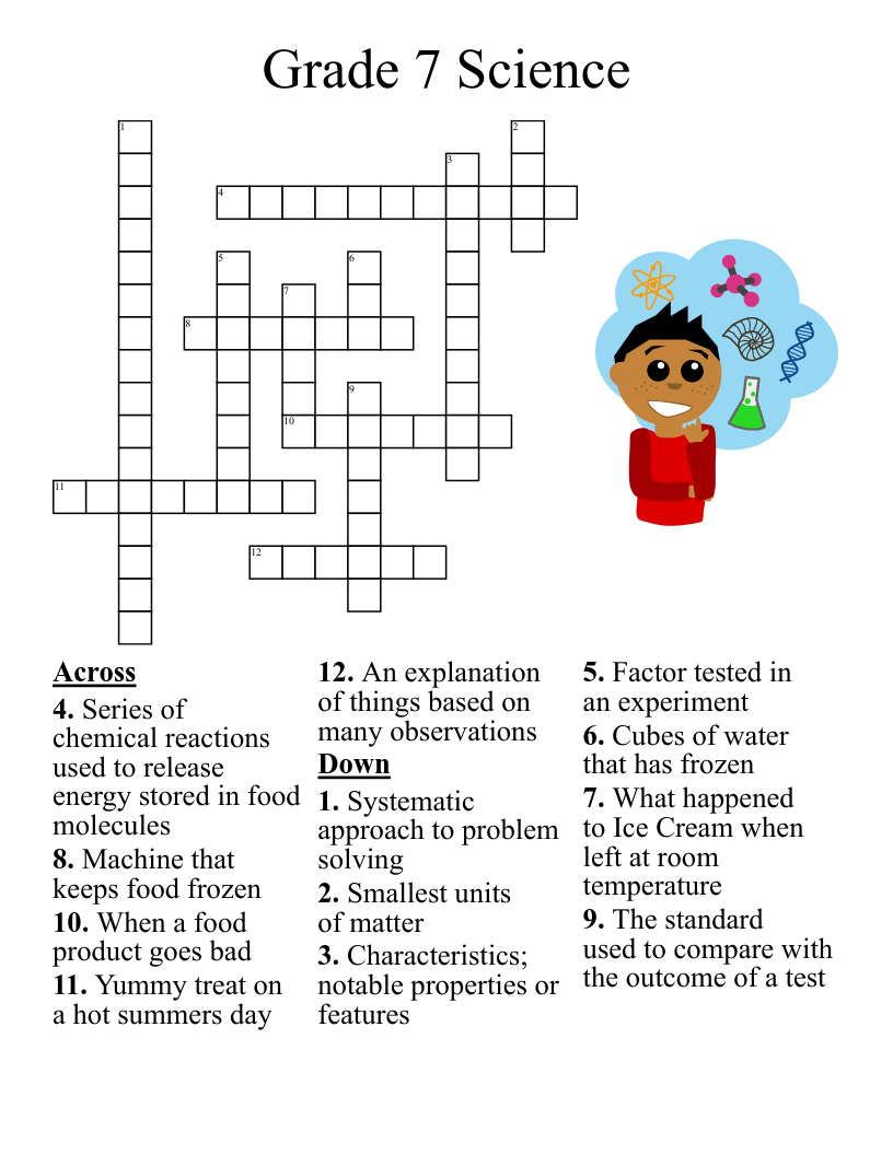Printable Crossword Puzzles 7
