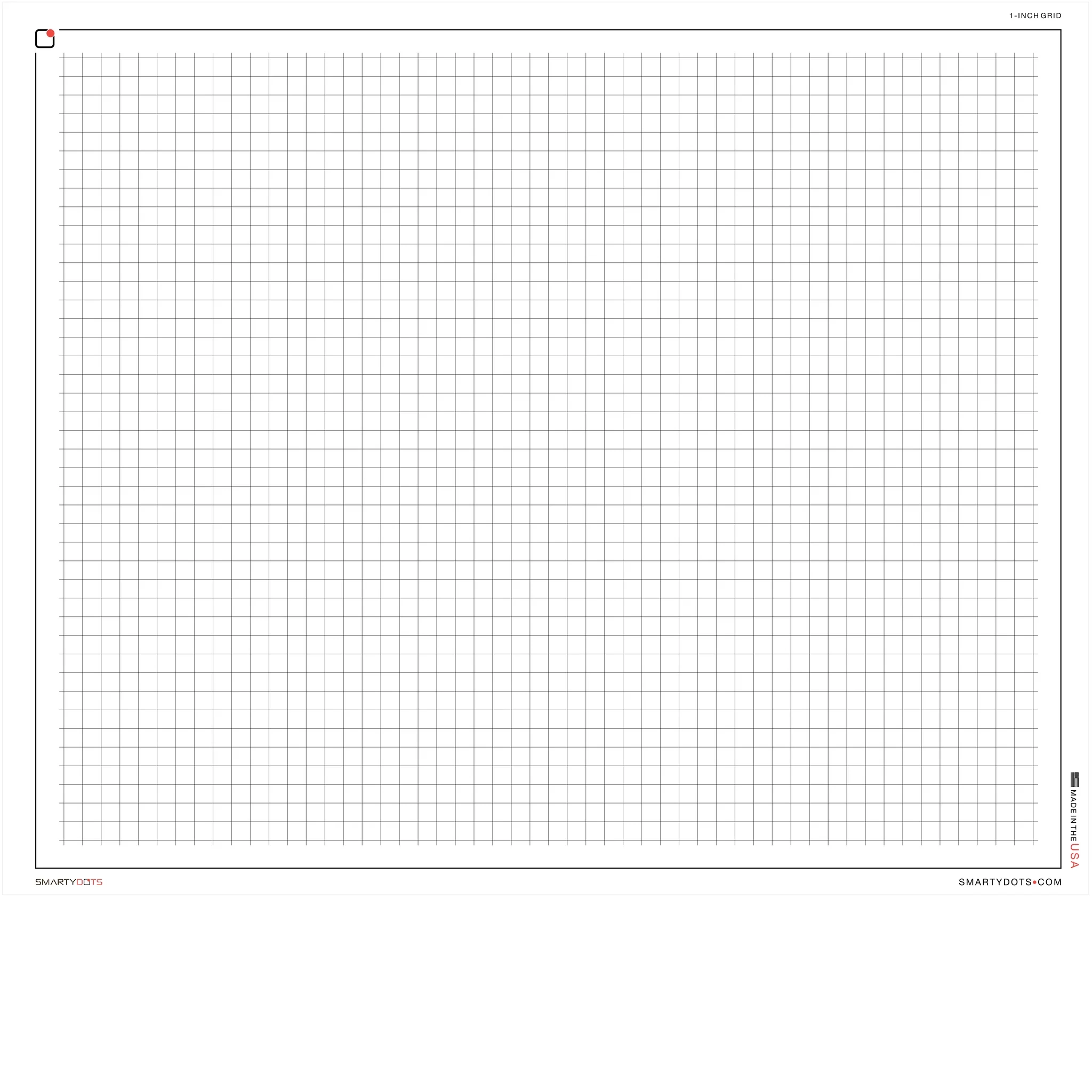 Printable Graph Paper 1 Inch