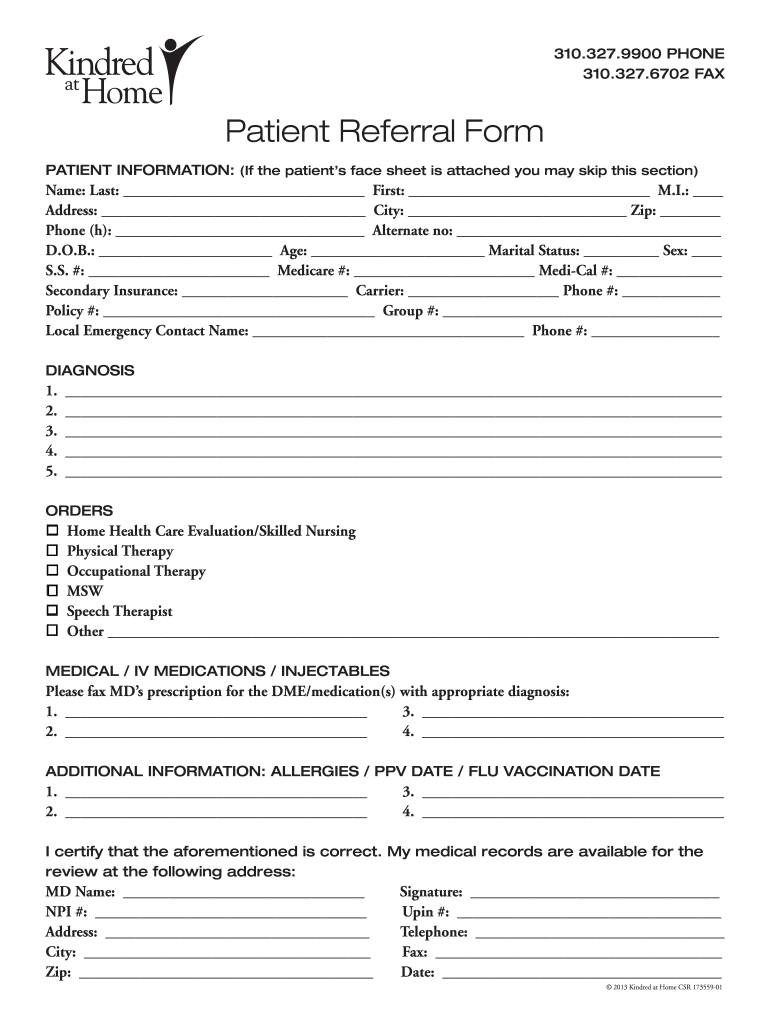 Printable Home Health Care Forms Templates