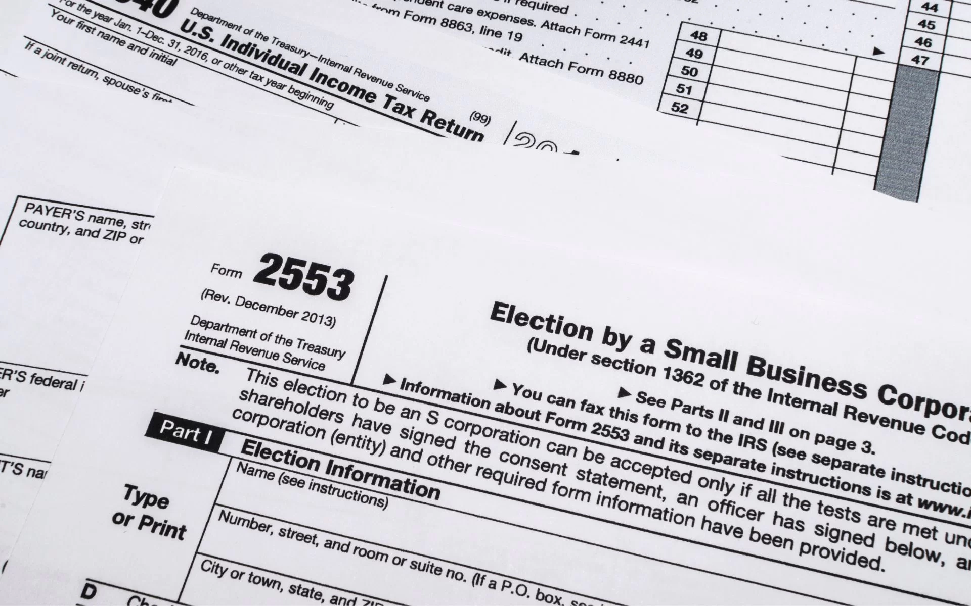 Irs Form 2553 Fax Number